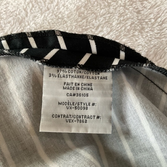 Vexy Dress Vintage Black & White Stripes Retro Pin-up Style Midi Size Medium M - Picture 7 of 11